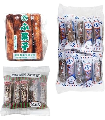 Amazon.co.jp: やおきん 黒砂糖 ふ菓子 （1 大袋は11cm前後の丈のおふ